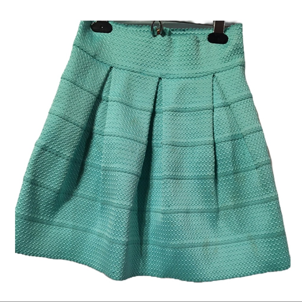 Dina Be Francesca's Collections Turquoise Skirt M